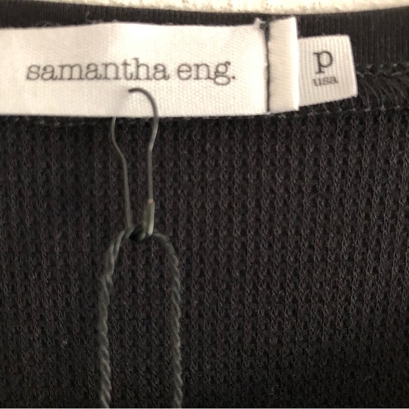Samantha Eng Mini Textured Knit Short Sleeve Tee P - Picture 6 of 9